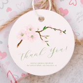 Blumenrot Rosa Brautparty danke Ihnen Geschenkanhänger