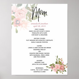 Blumenrot und Rose Goldmedaille für Hochzeiten im  Poster