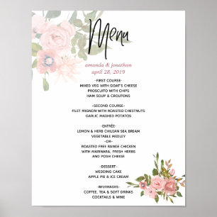 Blumenrot und Rose Goldmedaille für Hochzeiten im Poster