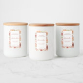 Blumenrotes Produkt Lebensmitteletikett (Flaschen)