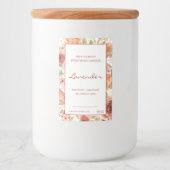 Blumenrotes Produkt Lebensmitteletikett (Vorderseite)