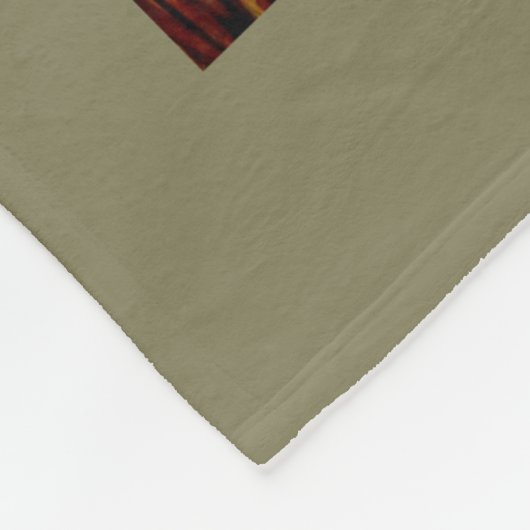 Blumenrotwild-Geweih-Kunst auf Fleece-Decke 30x40 Fleecedecke (Ecke)