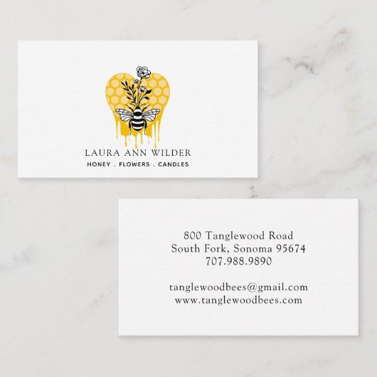 Blumenrübensorten Visitenkarte (Vorne/Hinten)