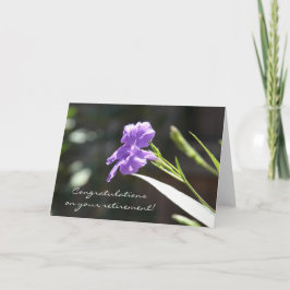 Blumenruhekarte, Lila Sonnenlicht Karte