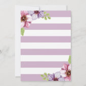 Blumenruhestands-Party Einladungs-Karte Einladung (Rückseite)