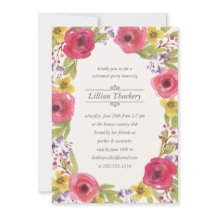 Blumenruhestands-Party Watercolorwreath-|