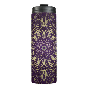 Blumenrundes Muster. Illustration. Valentinstag, B Thermosbecher