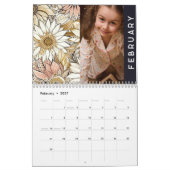 Blumenrustikal Vintager, eleganter Boho-Kalender Kalender (Feb 2027)