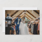 Blumenrustikale Hochzeit im Freien Danke Foto (Rückseite)