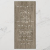 Blumenrustikale Hochzeitsprogramme und Burgunder Programm (Rückseite)