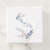 Blumenrustikale Navy Blue Brautparty Classic Geschenkanhänger (Beispiel)