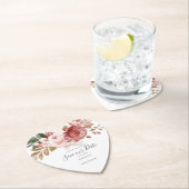 Blumenrustikales botanisches Blut Save the Date Untersetzer (Vor Ort)