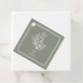 Blumensage Green Bouquet Wedding Geschenkanhänger (Beispiel)