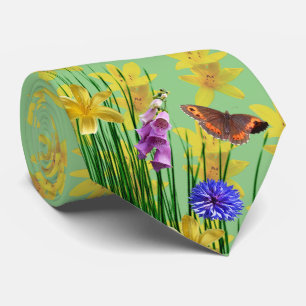 Blumensalbei Libellen Schmetterling Krawatte