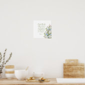 Blumensalm 107:1 Canvas Print Poster (Küche)