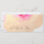 Blumensalon Gold Wellness-Center Geschenkgutschein (Vorderseite)