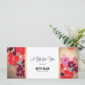 Blumensalon und Geschenkgutschein für Wellness-Cen (Stehend Vorderseite)