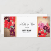 Blumensalon und Geschenkgutschein für Wellness-Cen (Vorne/Hinten)