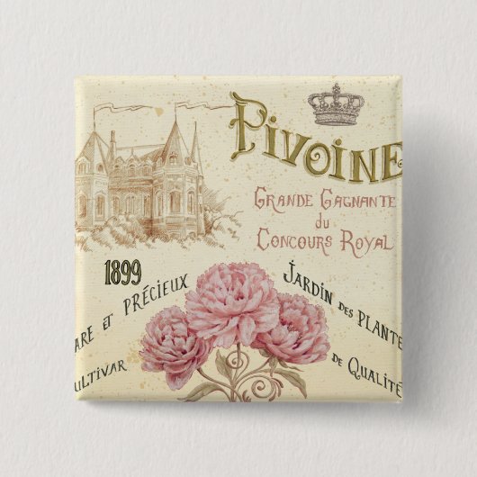 Blumensamen-Paket Button (Vorderseite)