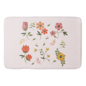 Blumensammlung Badematte (Vorderseite)