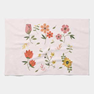Blumensammlung geschirrtuch