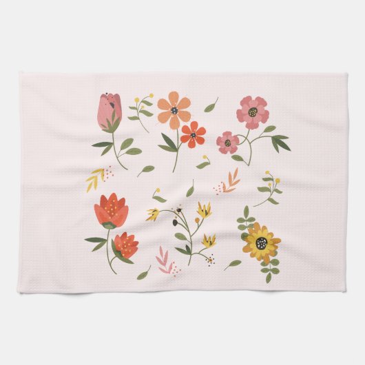 Blumensammlung geschirrtuch (Horizontal)
