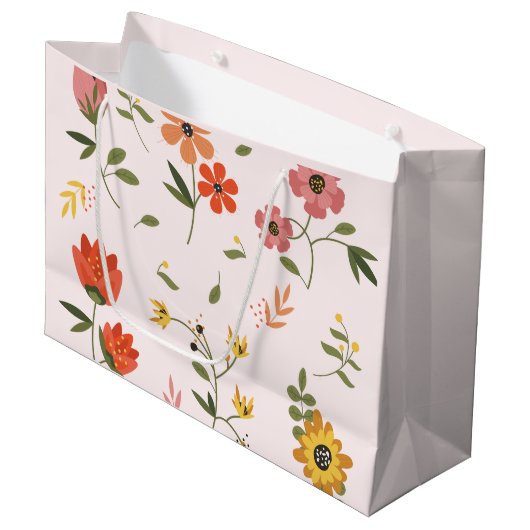 Blumensammlung Große Geschenktüte (Vorderseite Schrägansicht)