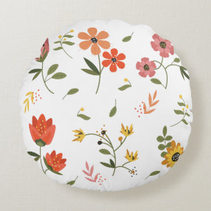 Blumensammlung  rundes kissen