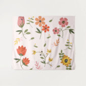Blumensammlung Wandteppich (Vorderseite (Horizontal))