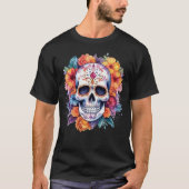 Blumenschädel 14 T-Shirt (Vorderseite)