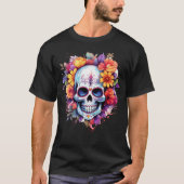 Blumenschädel 20 T-Shirt (Vorderseite)