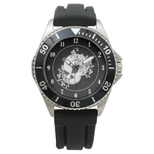 Blumenschädel Armbanduhr