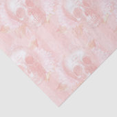 Blumenschädel auf hellrosa Decoupage Seidenpapier (Detail)