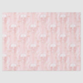 Blumenschädel auf hellrosa Decoupage Seidenpapier (Vorderseite)