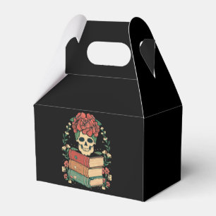 Blumenschädel auf Ihren Büchern Geschenkschachtel