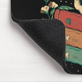 Blumenschädel auf Ihren Büchern Mousepad (Ecke)