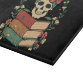 Blumenschädel auf Ihren Büchern Schneidebrett (Ecke)