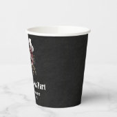 Blumenschädel bis zum Tod tun uns Teil Brautparty Pappbecher (Links)