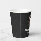 Blumenschädel bis zum Tod tun uns Teil Brautparty Pappbecher (Rechts)