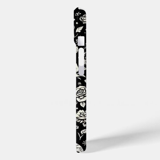 Blumenschädel Case-Mate iPhone Hülle (Rückseite / Links)