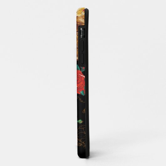 Blumenschädel Case-Mate iPhone Hülle (Hinten/Links)