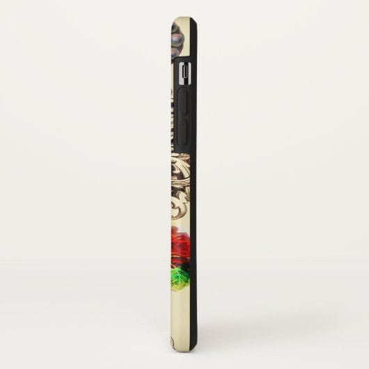 Blumenschädel Case-Mate iPhone Hülle (Hinten/Links)