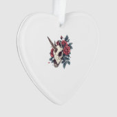 Blumenschädel-Einhorn (1) Ornament (Vorderseite)