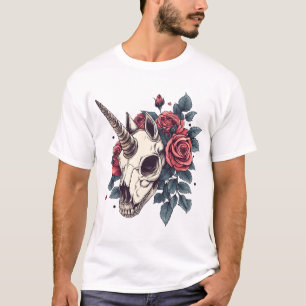 Blumenschädel-Einhorn (1) T-Shirt