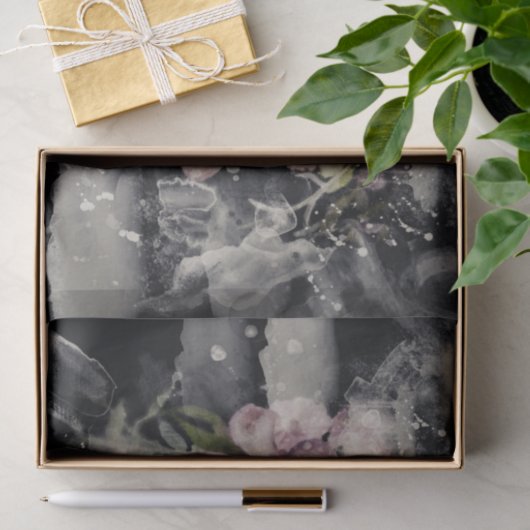 Blumenschädel Entfärbungspapier Seidenpapier (Geschenk)