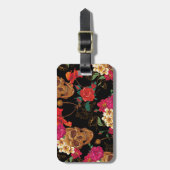 Blumenschädel Gepäckanhänger (Vorderseite vertikal)