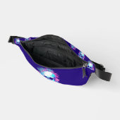 Blumenschädel im Vaporwave-Stil Bauchtasche (Offen)