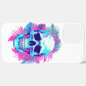 Blumenschädel im Vaporwave-Stil Case-Mate iPhone Hülle (Rückseite / Rechts)