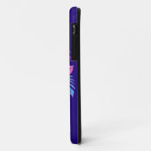 Blumenschädel im Vaporwave-Stil Case-Mate iPhone Hülle (Hinten/Links)