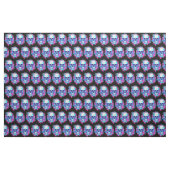 Blumenschädel im Vaporwave-Stil Stoff (Yard (91,4 cm))